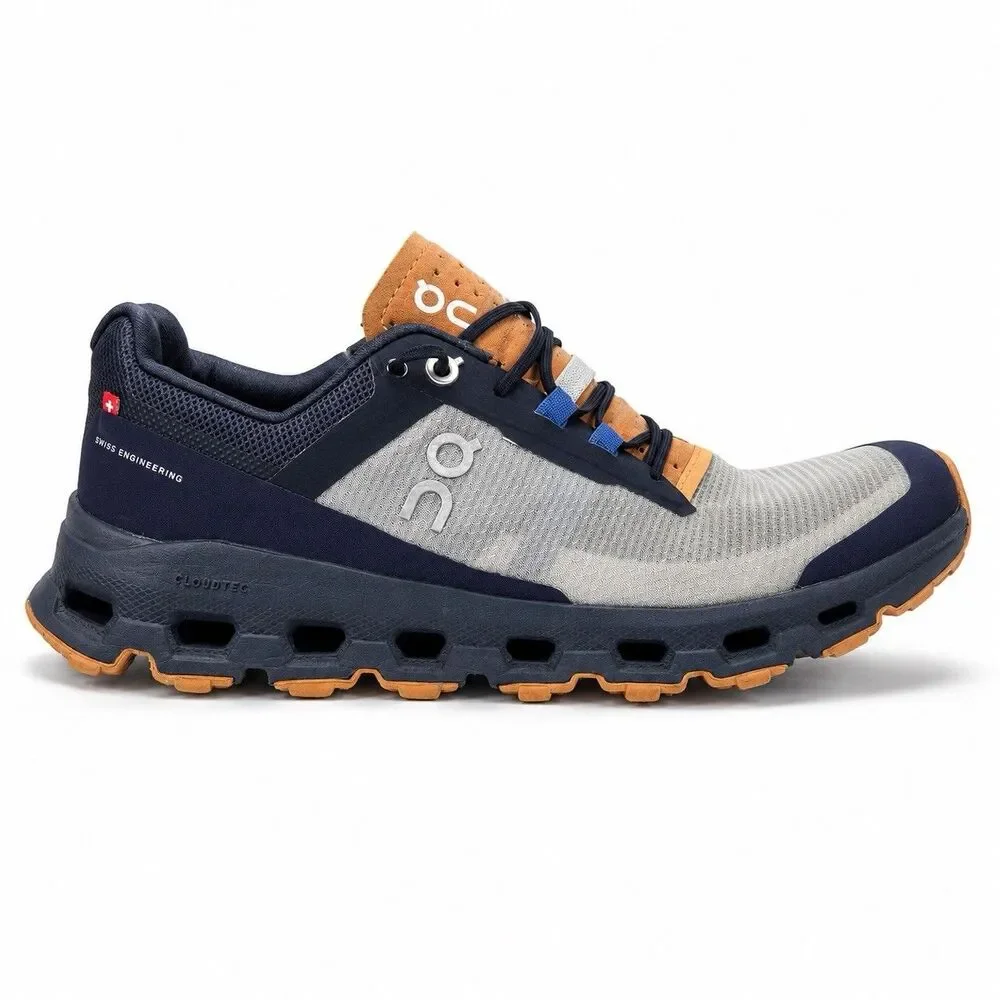 On Running Cloudvista Women’s Trail Running Shoes Gray Blue Orange US 8 EU 39
